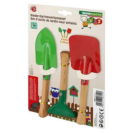 Windhager  Kinder-Schaufel Set 3-teilig mit Rechen