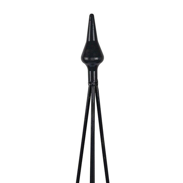 Windhager Rankhilfe Obelisk Rund (Metall, Anthrazit, Ø x H: 19 x 90 cm) | BAUHAUS