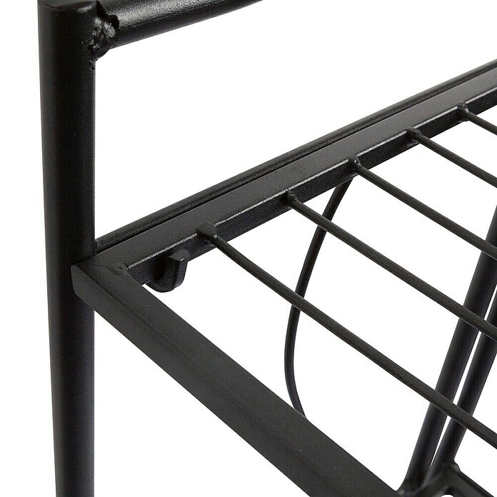Windhager Metallregal 3-stufig (Schwarz, Pulverbeschichtet, Gerade) | BAUHAUS