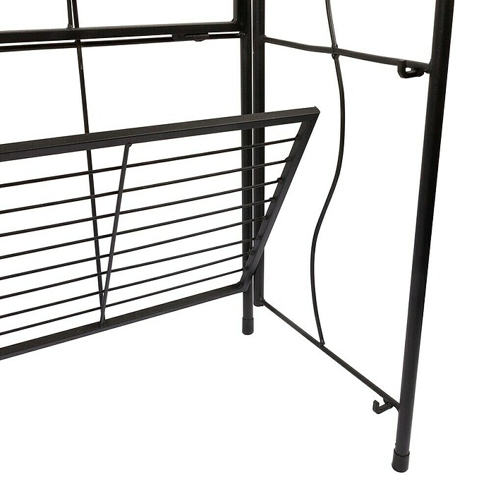 Windhager Metallregal 3-stufig (Schwarz, Pulverbeschichtet, Gerade) | BAUHAUS