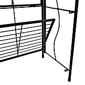 Windhager Metallregal 3-stufig (Schwarz, Pulverbeschichtet, Gerade) | BAUHAUS