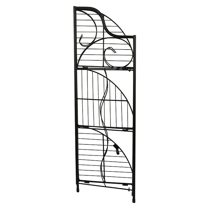 Windhager Metallregal 3-stufig (Schwarz, Pulverbeschichtet, Eckig) | BAUHAUS