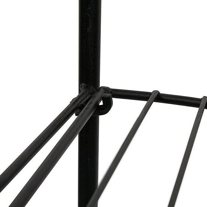 Windhager Metallregal 3-stufig (Schwarz, Pulverbeschichtet, Eckig) | BAUHAUS