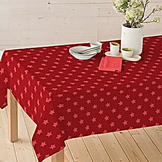 Mantel para mesa a metros (Ancho: 140 cm, Rojo)