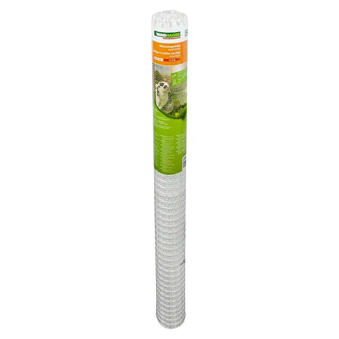 Windhager Drahtgitter - Weiß, B x H: 3 x 1 m, Maschenweite: 20 x 20 mm - Eine Rolle Windhager Maschengewebe aus Kunststoff, ideal zum Schutz von Pflanzen und zur Gestaltung von Gärten. Praktisch & langlebig.