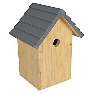 Windhager Nistkasten Cosy (Natur/Grau, Kiefer, Holz, 20 x 17 x 27 cm (B x T x H ))