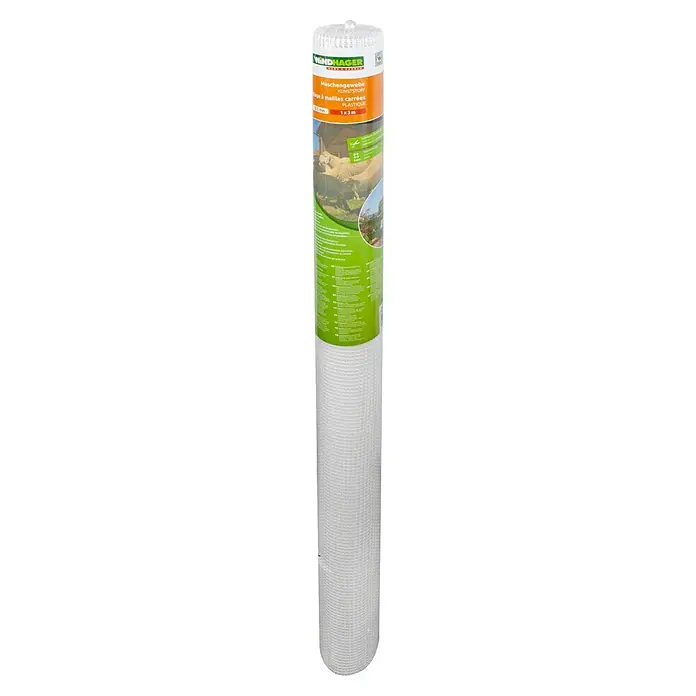 Windhager Drahtgitter - Weiß, B x H: 3 x 1 m, Maschenweite: 5 x 5 mm - Ein Maschengewebe aus Kunststoff von Windhager, ideal als Beetumrandung. Die Maschen sind quadratisch und die Rolle ist 1 x 3 Meter groß.