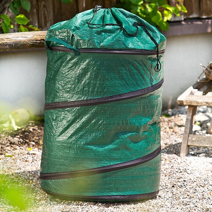 Windhager Pop-Up Gartenabfallsack mit Zip-Deckel (120 l, PE-Gewebe, 50 x 60 cm) | BAUHAUS