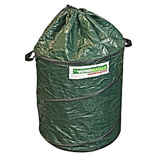 Windhager Pop-Up Gartenabfallsack mit Zip-Deckel (120 l, PE-Gewebe, 50 x 60 cm)
