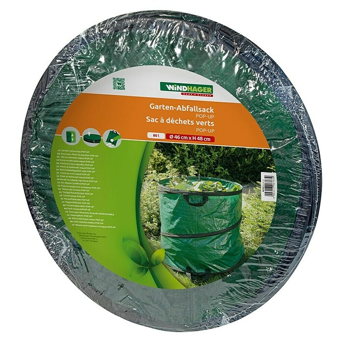 Windhager Pop-Up Gartenabfallsack (80 l, Ø x H: 46 x 48 cm) | BAUHAUS