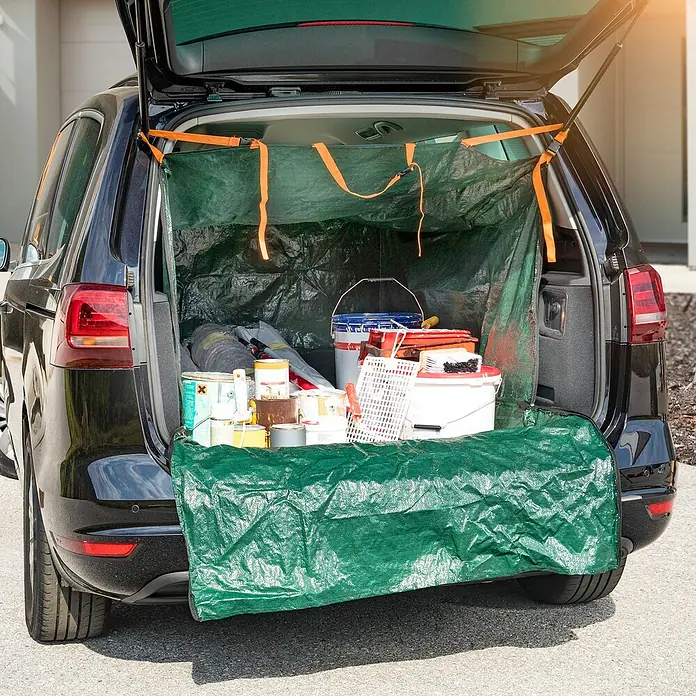Windhager Gartenabfallsack Laderaumschutz - 170 x 120 cm, HDPE-Kunststoff - Die Laderaumauskleidung schützt den Kofferraum vor Schmutz und Beschädigungen. Ideal für den Transport von Farbeimern und anderen Gegenständen.