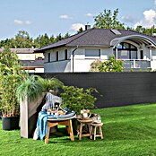 Windhager Zaunblende ScreenX (5 x 1 m, Anthrazit, Kunststoff) | BAUHAUS
