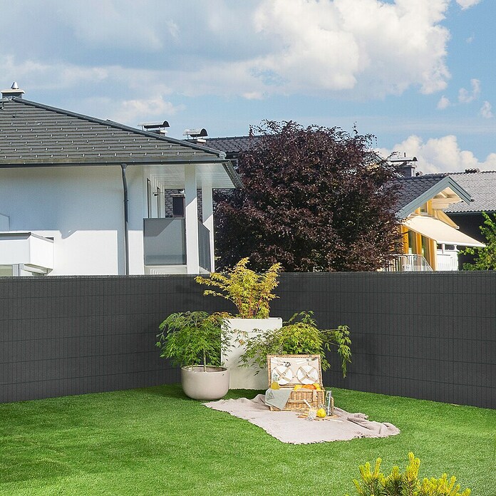 Windhager Zaunblende Classic (L x H: 25 x 1,2 m, Grün, Kunststoff) | BAUHAUS