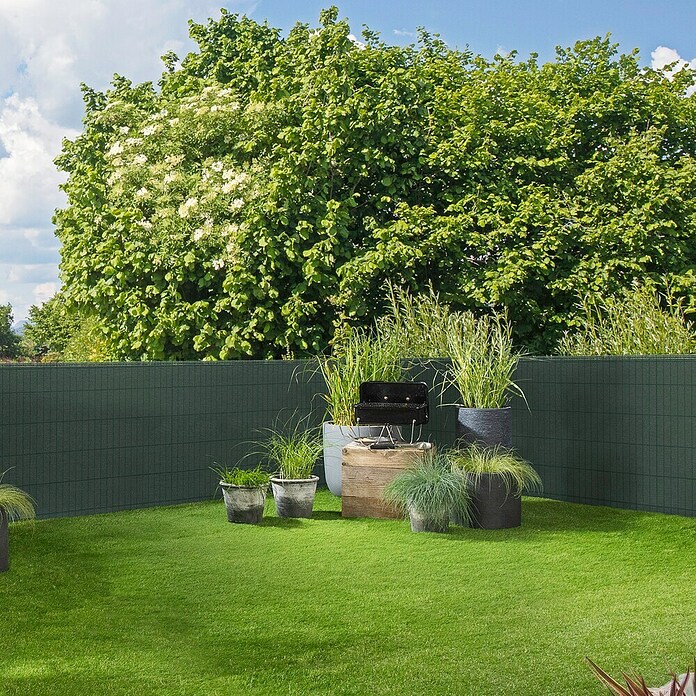 Windhager Zaunblende ScreenX (5 x 1,5 m, Grün, Kunststoff) | BAUHAUS