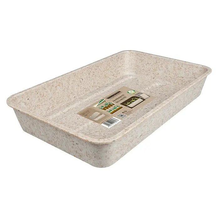 Windhager Anzuchtschale Greenline ECO natur - L x B: 382 x 242 mm, Beige - Anzuchtschale ECO von Windhager in Beige, ideal für die Aufzucht von Pflanzen und Gemüse. Nachhaltige Anzucht leicht gemacht.