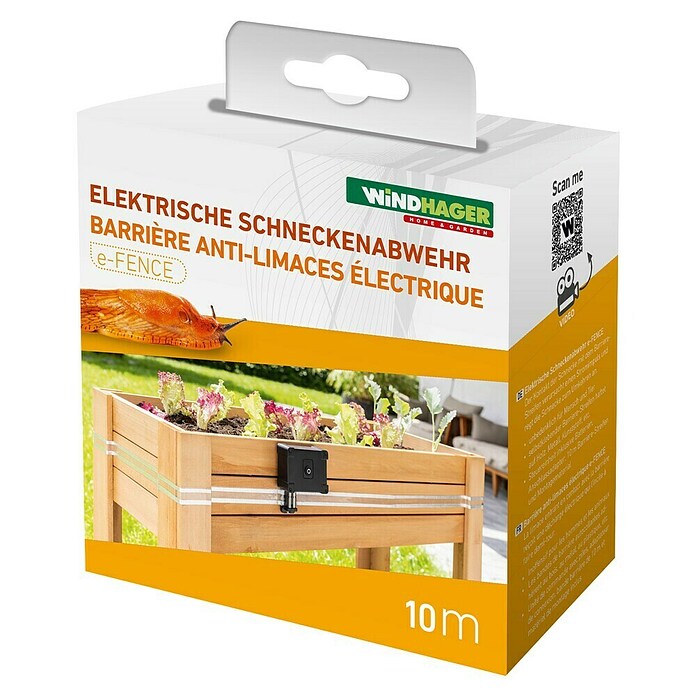 Windhager Schneckenzaun E-Fence (Passend für: Hochbeete, 10 m, Batteriebetrieben) | BAUHAUS