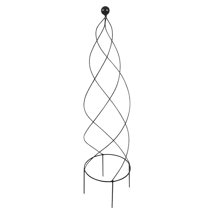 Windhager Rankhilfe Obelisk Twist (Metall, Anthrazit, Höhe: 100 cm) | BAUHAUS