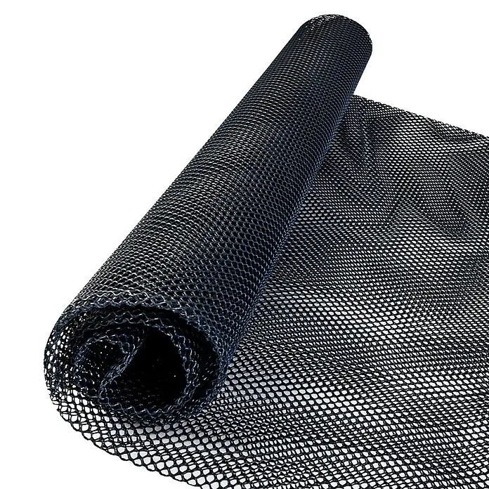 Windhager Marderschutz - L x B: 190 x 150 cm - Schwarze, gerollte Teichnetzmatte zum Schutz von Teichfolien vor Beschädigungen durch Steine und Wurzeln.