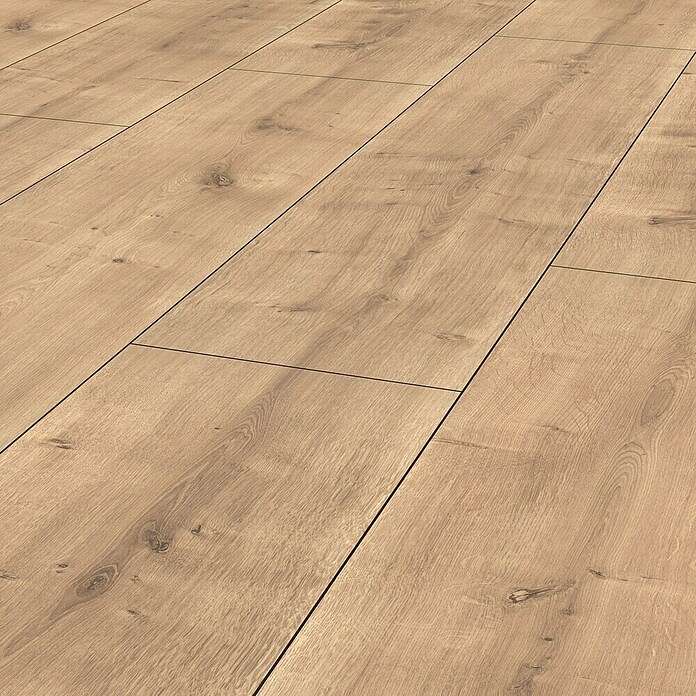 LOGOCLIC Vinto Laminat Wide Eiche Palazzo (Eiche Palazzo, Landhausdiele, 1 288 x 330 x 8 mm) | BAUHAUS