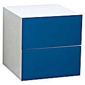 Phönix Atlanta Container (L x B x H: 38 x 34 x 34 cm, Blau, Anzahl Schubladen: 2 Stk.)