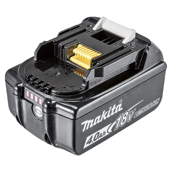 Makita LXT 18V Akku-Rasenmäher DLM382PM2 - 36 V, 2 Akkus, 4 Ah, Schnittbreite: 38 cm - Makita 4.0Ah 18V Li-Ion Akku für Werkzeuge. Robustes, langlebiges Design für zuverlässige Leistung bei verschiedenen Anwendungen.