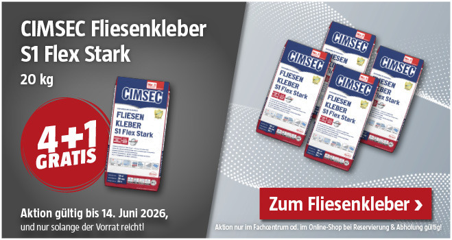 Aktion Cimsec Fliesenkleber