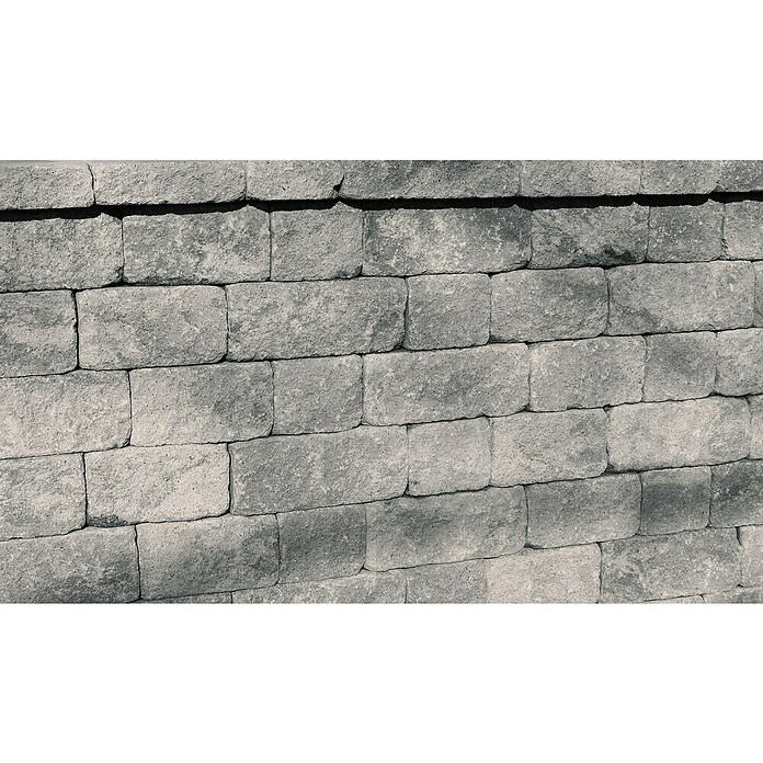 Seesteiner Mauerstein Quadro Felsino (Anthrazit, Beton, 3 Stk.)