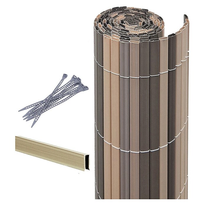 Videx Balkonbanner Flower – 90x300 Cm, Gelbes Blumendesign Als Sicht- Und Sonnenschutz