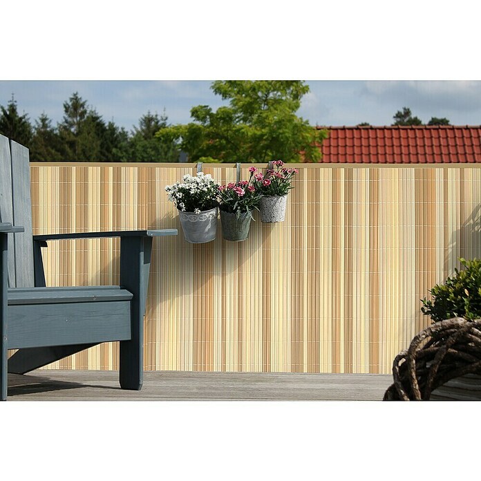 Videx Garden Balkonsichtschutz Rügen (Ahorn, L x H: 300 x 90 cm, PVC) | BAUHAUS