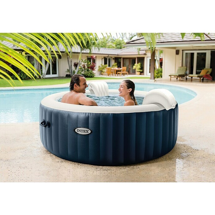 Intex Mobilni masažni bazen PureSpa Plus  (Ø x V: 154 x 71 cm, Temno modra, 795 l) | Napihljivi masažni bazeni | Masažni bazeni | Bazeni | Vrt in prosti čas | Izdelki | BAUHAUS
