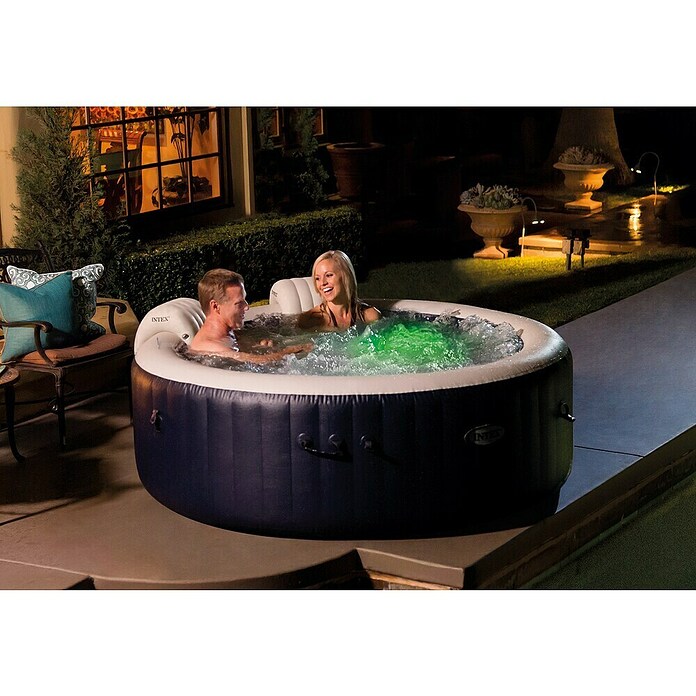 Intex Mobilni masažni bazen PureSpa Plus  (Ø x V: 154 x 71 cm, Temno modra, 795 l) | Napihljivi masažni bazeni | Masažni bazeni | Bazeni | Vrt in prosti čas | Izdelki | BAUHAUS