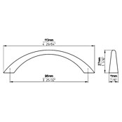 Siro Pohištveni ročaj  (Vrsta pohištvenega ročaja: Drog, Do x Š x V: 113 x 11 x 27 mm, Aluminij, Sijaj) | 1150 - Möbelknöpfe und Griffe | AAEB - Möbelbeschläge | AAE - Beschläge | AA - Eisenwaren | A - Eisenwaren | BAUHAUS
