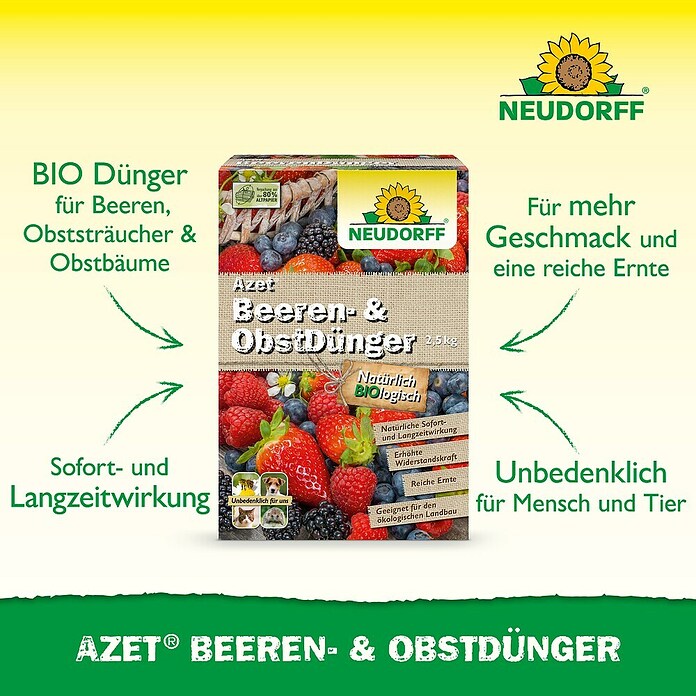 Neudorff Azet Beerendünger (2,5 kg)