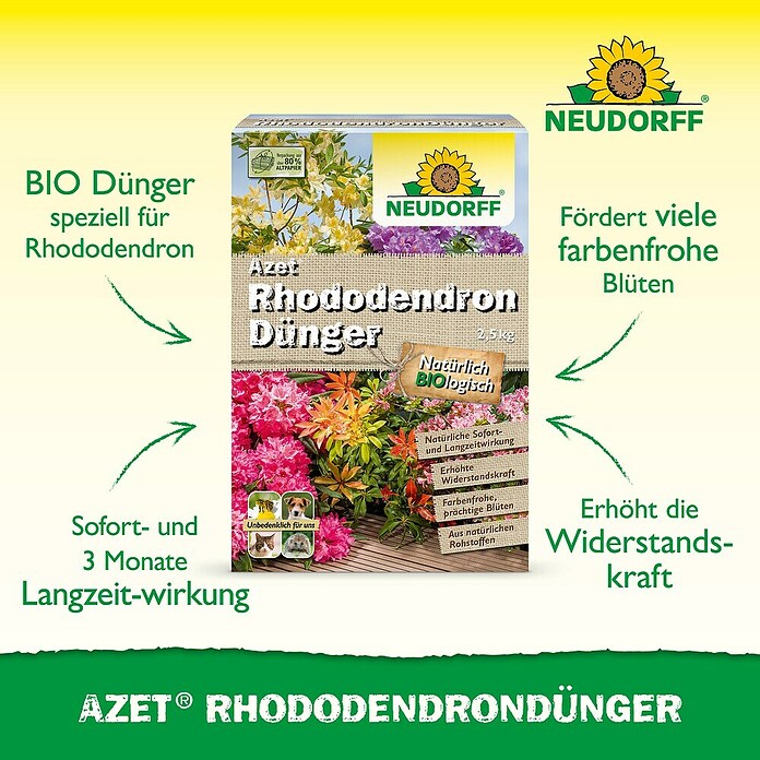 Neudorff Azet Rhododendrondünger (2,5 kg)