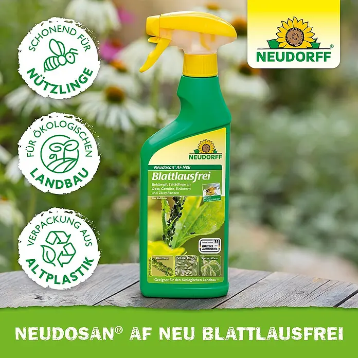 Neudorff Neudosan Blattlausfrei - 500 ml - Produktfoto: Neudosan AF Neu Blattlausfrei zur Schädlingsbekämpfung. Schonend für Nützlinge und ökologisch im Landbau.