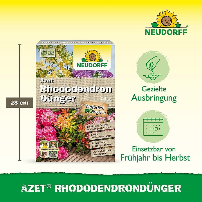 Neudorff Azet Rhododendrondünger (2,5 kg)