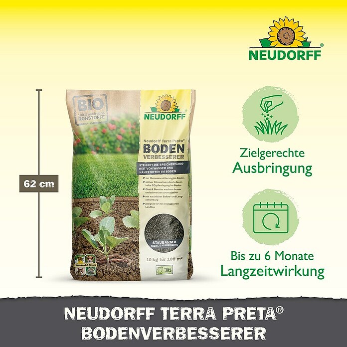 Neudorff Bodenaktivator Terra Preta (10 kg, Inhalt ausreichend für ca.: 100 m²)