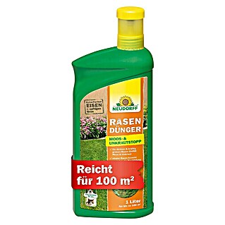 Neudorff Rasendünger Moos- & Unkrautstopp (1 l, Max. Anwendungsfläche: 100 m²)