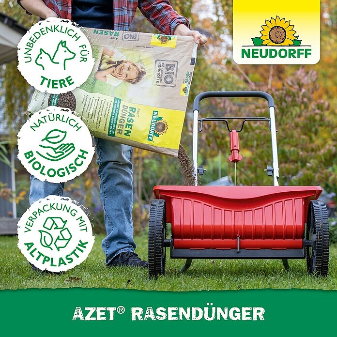 Neudorff Azet Rasendünger (10 kg, Inhalt ausreichend für ca.: 200 m²)