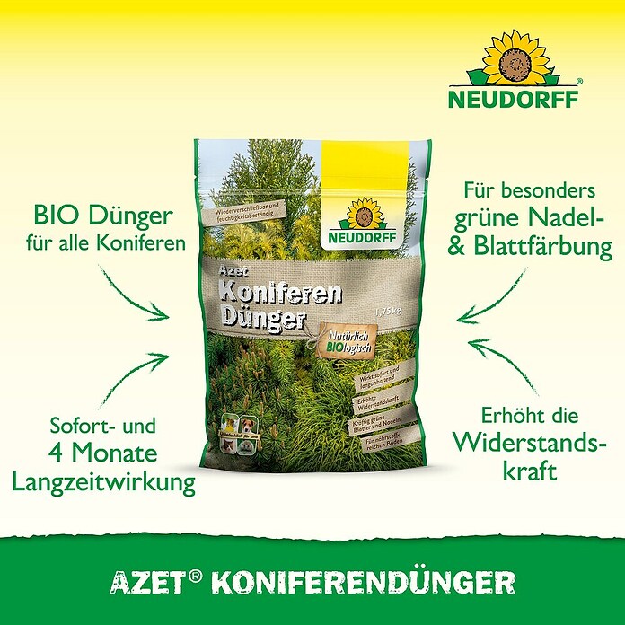 Neudorff Azet Tannen- & Koniferendünger (1,75 kg) | BAUHAUS