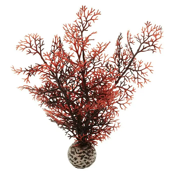 biOrb Deko-Set für Aquarien Red Forest - 8 -tlg., Rot/Weiß, Passend für: Aquarien ab 15 l - Dekorative rote Aquarium Pflanze mit detaillierter Struktur und einem beschwerten Fuß für einen sicheren Stand im Aquarium.