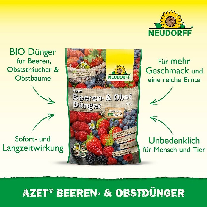 Neudorff Azet Beeren- & Obst-Dünger (750 g) | BAUHAUS