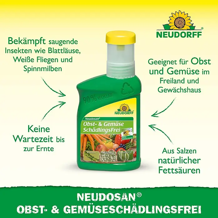 Neudorff Neudosan Schädlingsfrei Obst & Gemüse - 250 ml - Neudosan Schädlingsfrei für Obst und Gemüse: Bekämpft Schädlinge natürlich und effektiv.