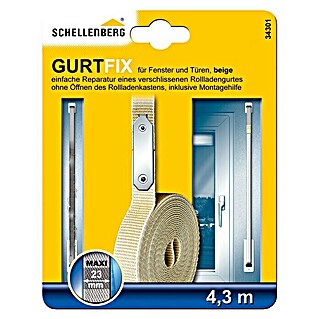 Schellenberg Gurtfix Maxi (Länge: 4,3 m, Gurtbreite: 23 mm, Beige)