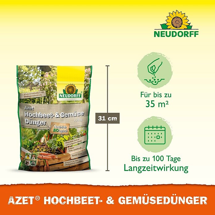 Neudorff Azet Bio-Hochbeetpflanzendünger (1,75 kg) | BAUHAUS