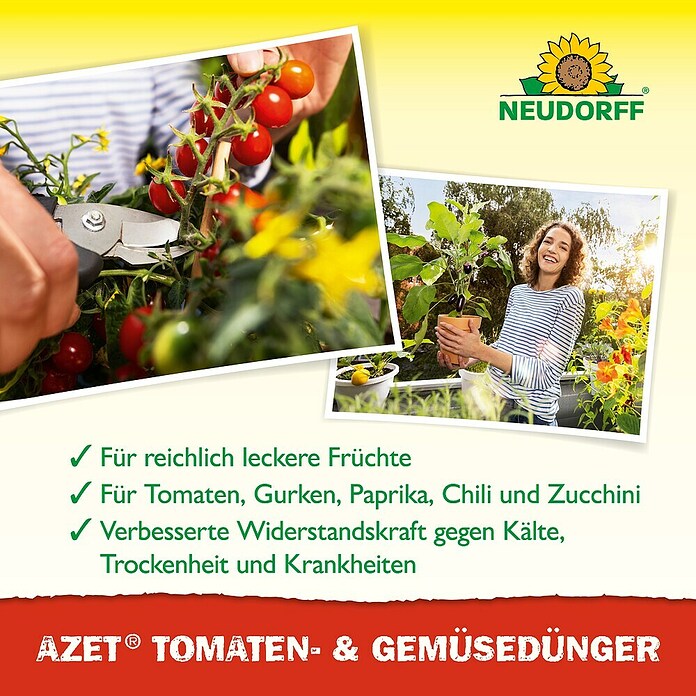 Neudorff Azet Tomatendünger (1 l, Max. ausreichend für Flüssigkeitsmenge: 100 l) | BAUHAUS
