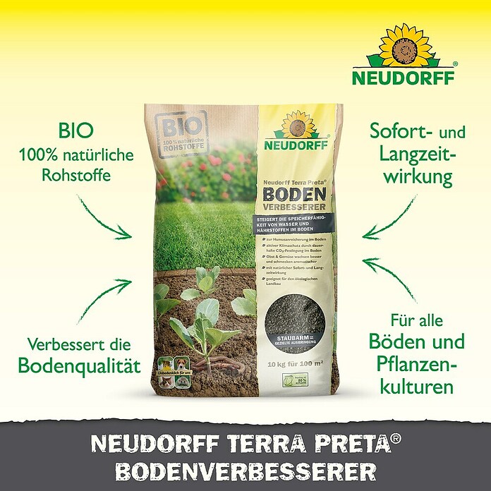 Neudorff Bodenaktivator Terra Preta (10 kg, Inhalt ausreichend für ca.: 100 m²)