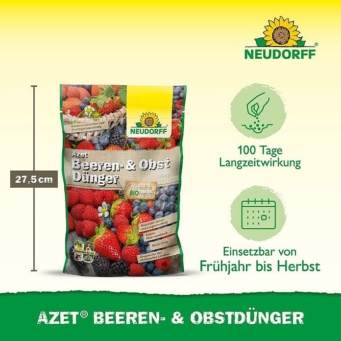 Neudorff Azet Beeren- & Obst-Dünger (750 g) | BAUHAUS