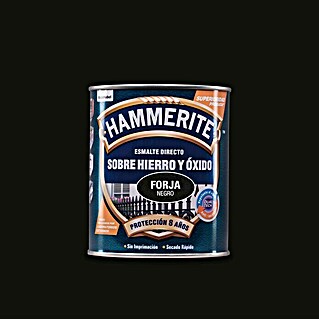 Hammerite Esmalte para metal Hierro y óxido (Negro, 750 ml, Efecto forja)