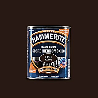 Hammerite Esmalte para metal Hierro y Óxido Liso (Marrón, 750 ml, Liso)